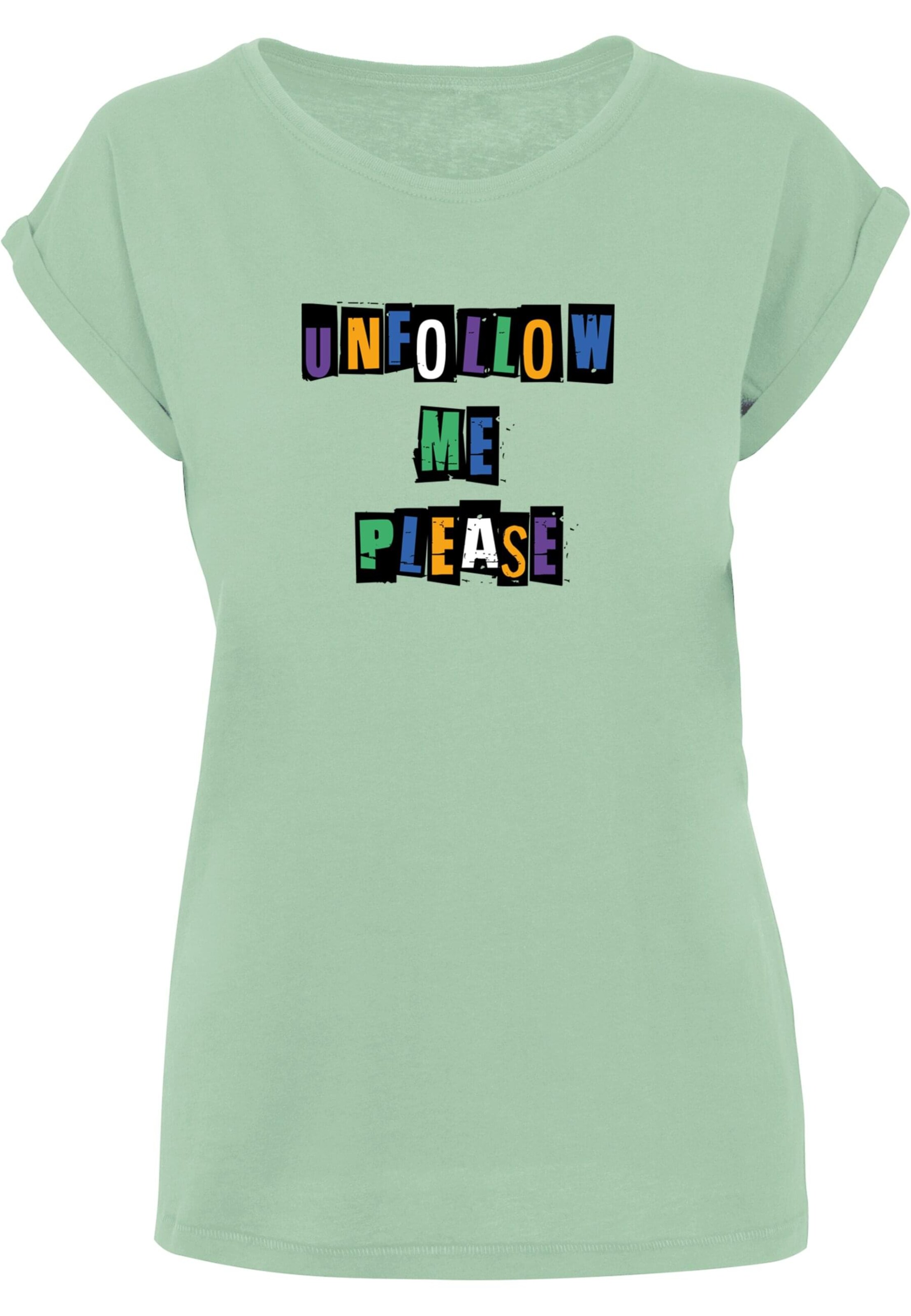 Merchcode Shirt 'Please X' in Groen: voorkant