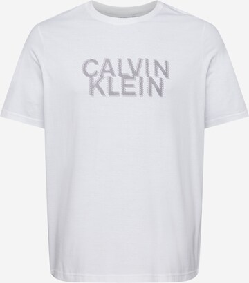 Tricou de la Calvin Klein Big & Tall pe alb: față