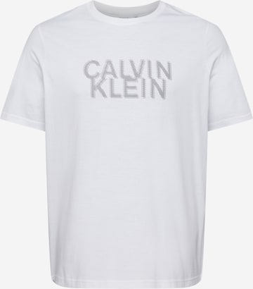Calvin Klein Big & Tall - Camiseta en blanco: frente