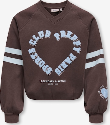 Felpa 'KOGCOLETTA' di KIDS ONLY GIRL in marrone: frontale
