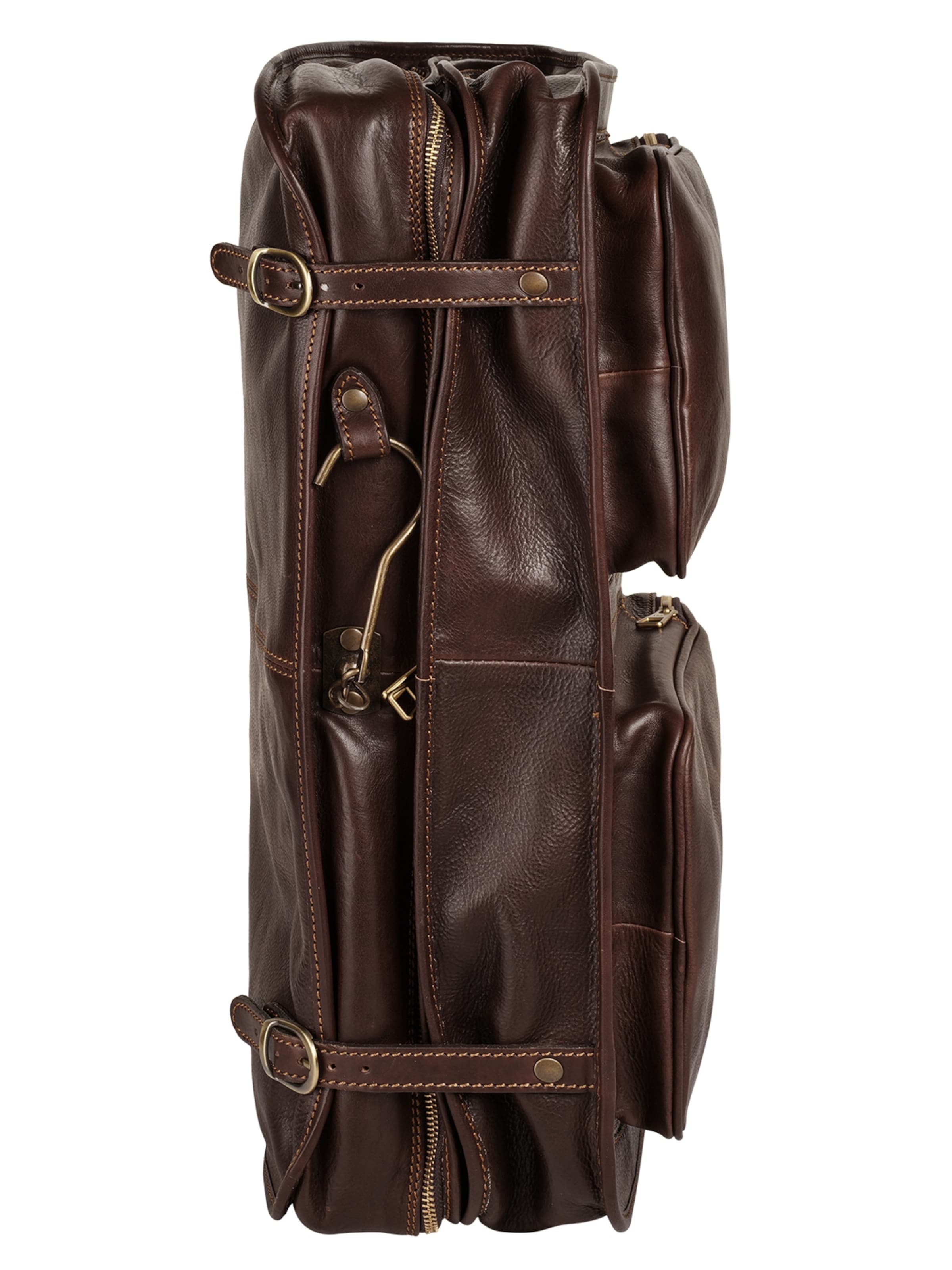 Sac à vêtements piké en marron