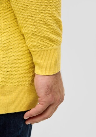 s.Oliver Men Big Sizes Sweater in Yellow