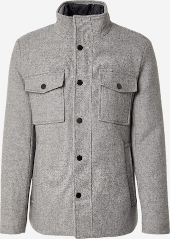 Manteau mi-saison LERROS en gris : devant