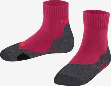 FALKE Athletic Socks 'TK2 Short' in Pink: front