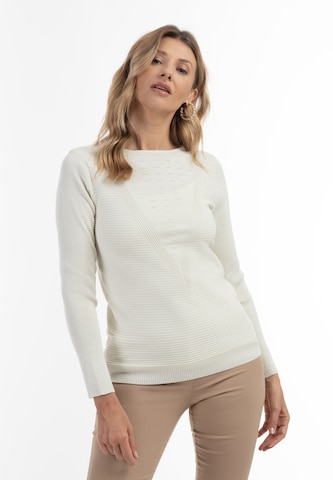 Pullover di Usha in bianco: frontale