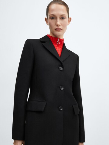 MANGO Between-Seasons Coat in Black