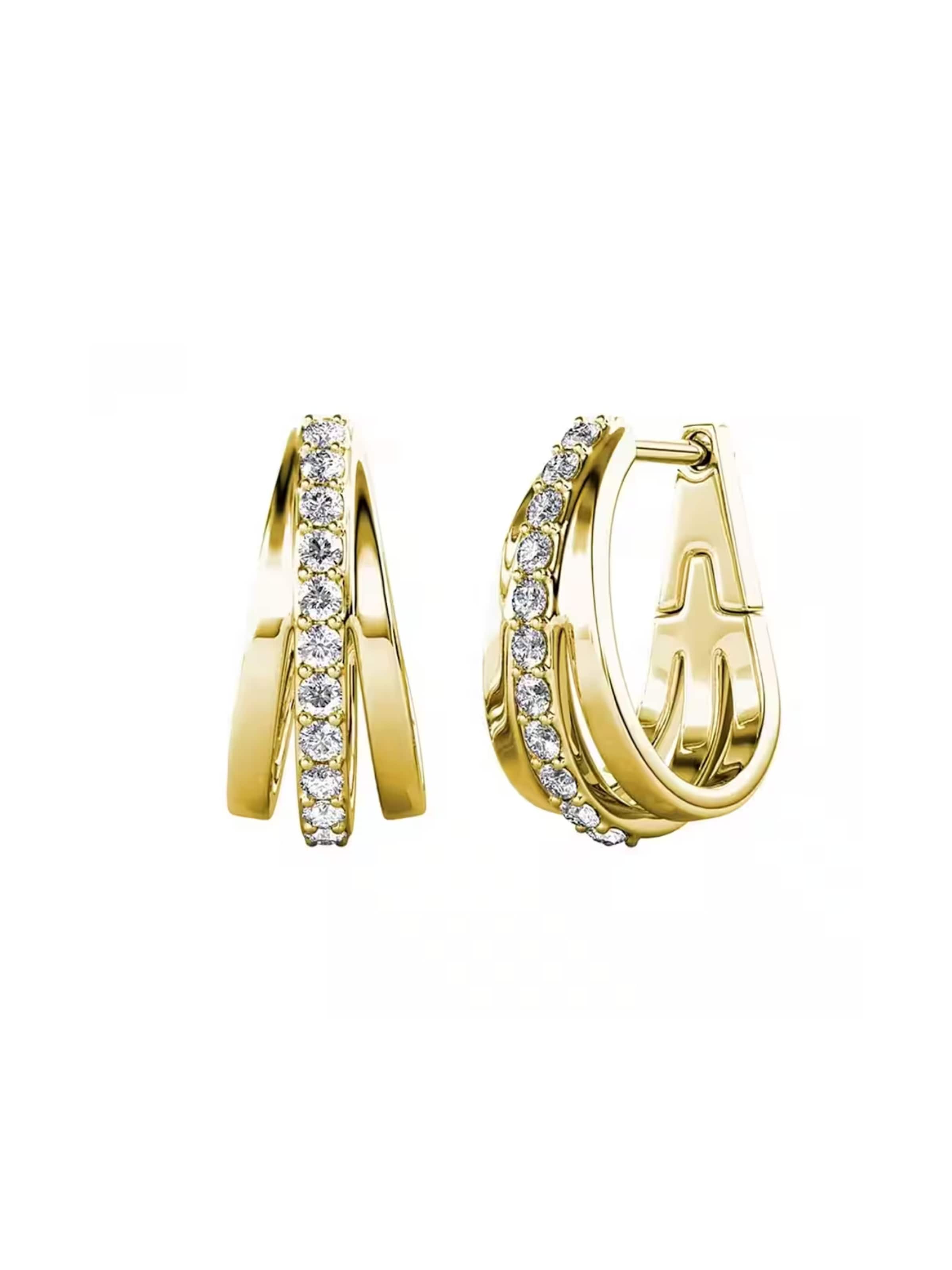 ROUGEMONT Jewellery Earrings 'Esmeralda' in Gold: front