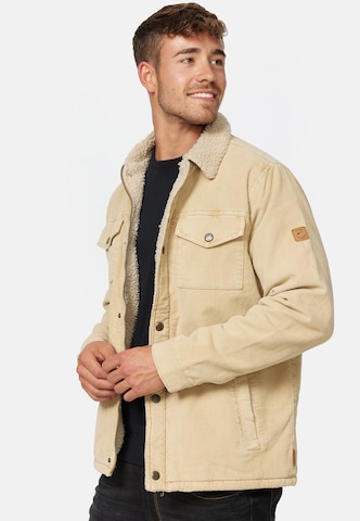 INDICODE JEANS Between-Season Jacket 'Tonni' in Beige