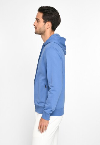 Louis Sayn Zip-Up Hoodie in Blue