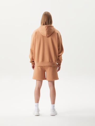 Ossy Homer Sweatshirt 'Zip Hoodie Heavy Cotton 450 Gsm' in Brown