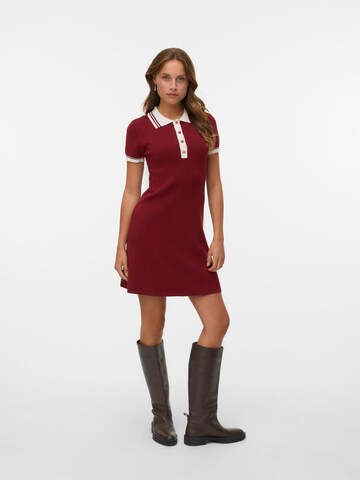 VERO MODA Gebreide jurk 'VMFrancie' in Rood