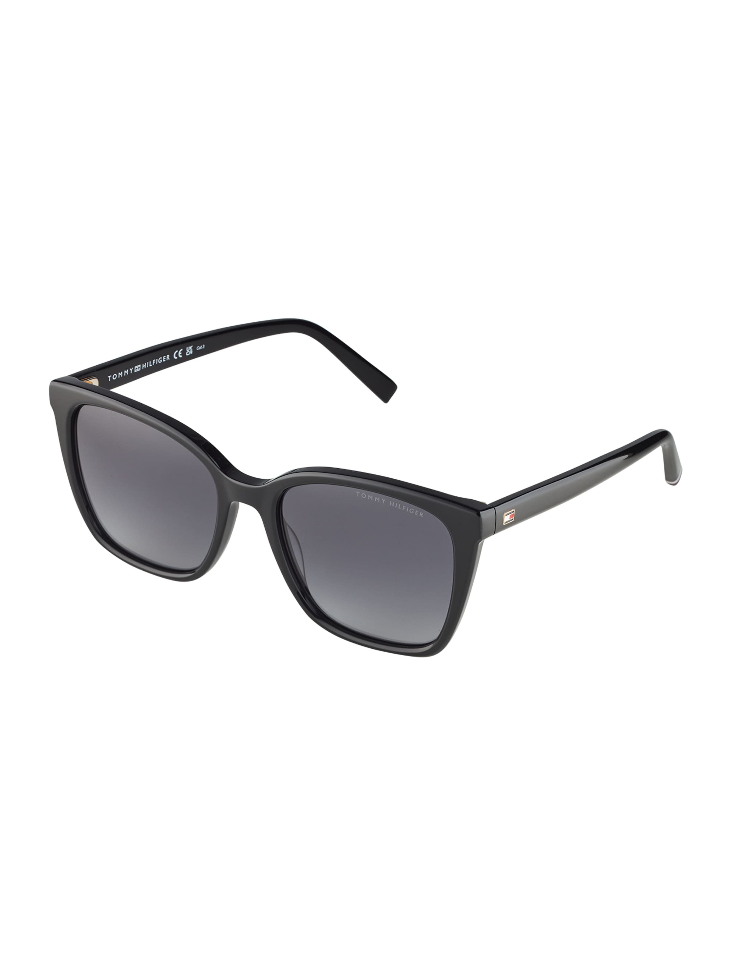 TOMMY HILFIGER Sonnenbrille in Schwarz: Vorderseite