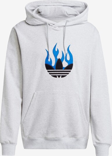 ADIDAS ORIGINALS Sweat-shirt ' Flames ' en bleu / gris, Vue avec produit