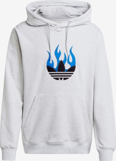 ADIDAS ORIGINALS Sweat-shirt ' Flames ' en bleu / gris, Vue avec produit