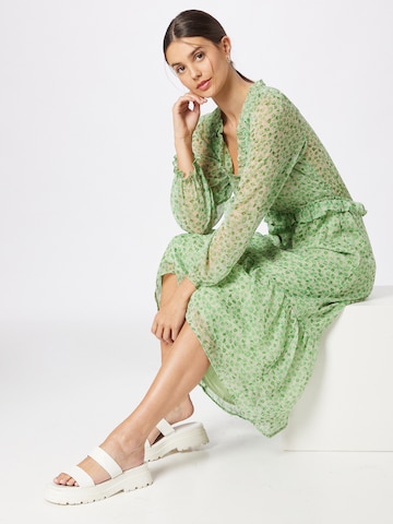 Neo Noir Shirt Dress 'Saia' in Green