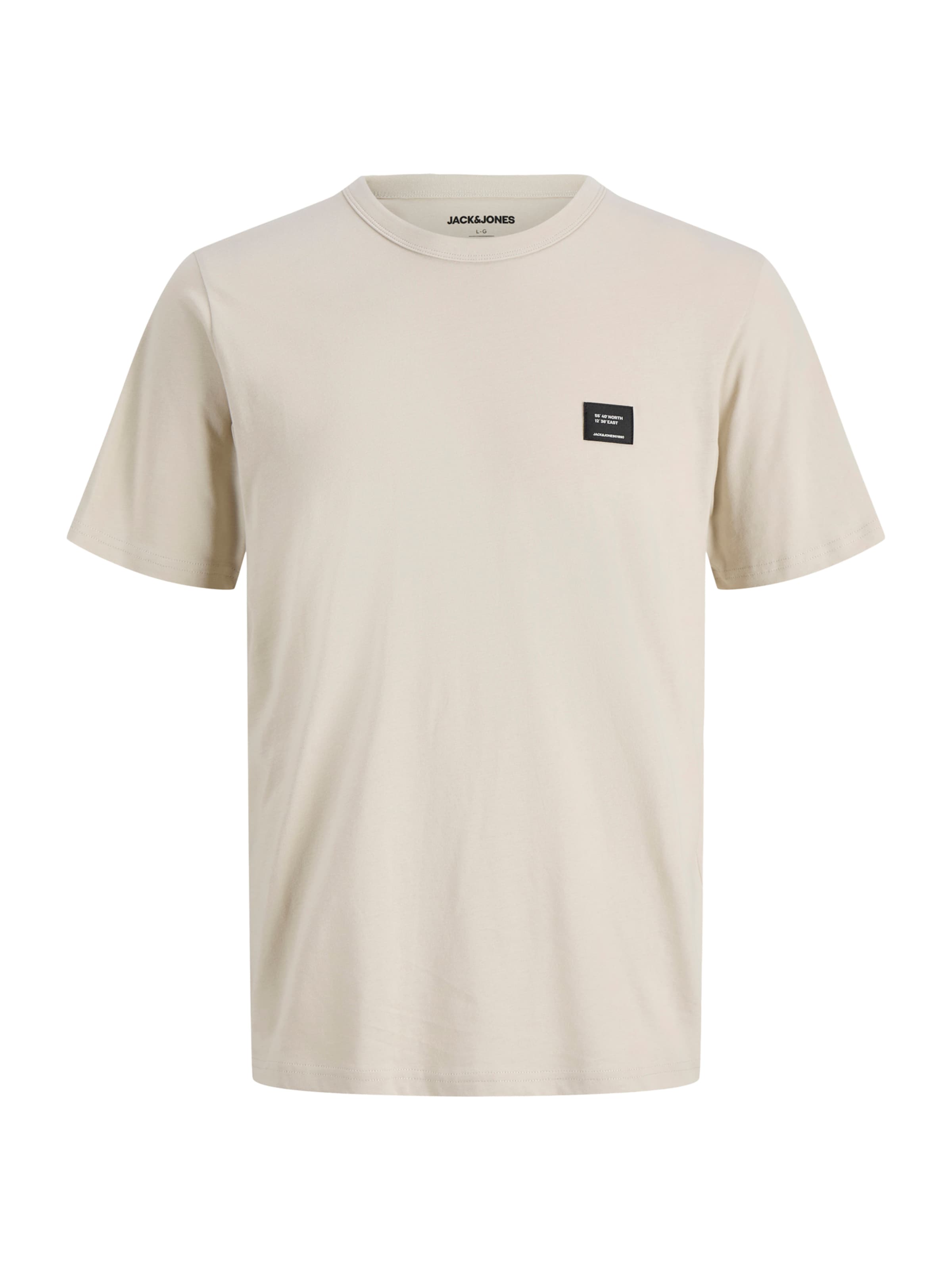 JACK & JONES Μπλουζάκι 'JJCLEVELAND' σε μπεζ: μπροστά
