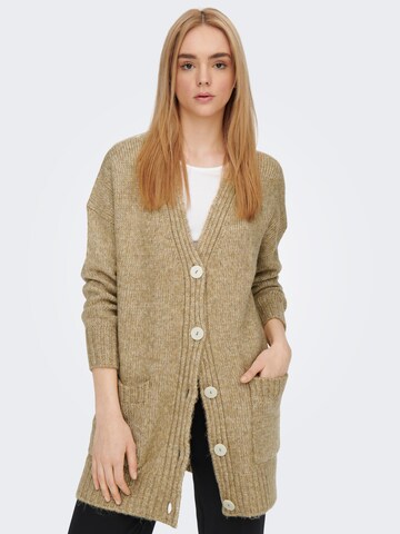 ONLY Knit Cardigan 'Airy Life' in Brown