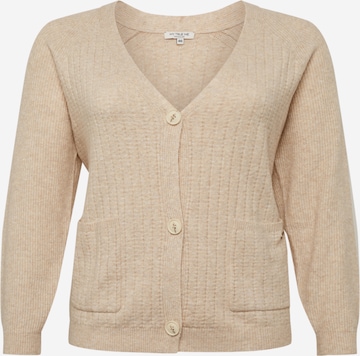 Tom Tailor Women + Strikkejakke i beige: forside