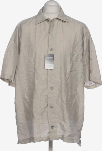 SIGNUM Button Up Shirt in XL in Beige: front