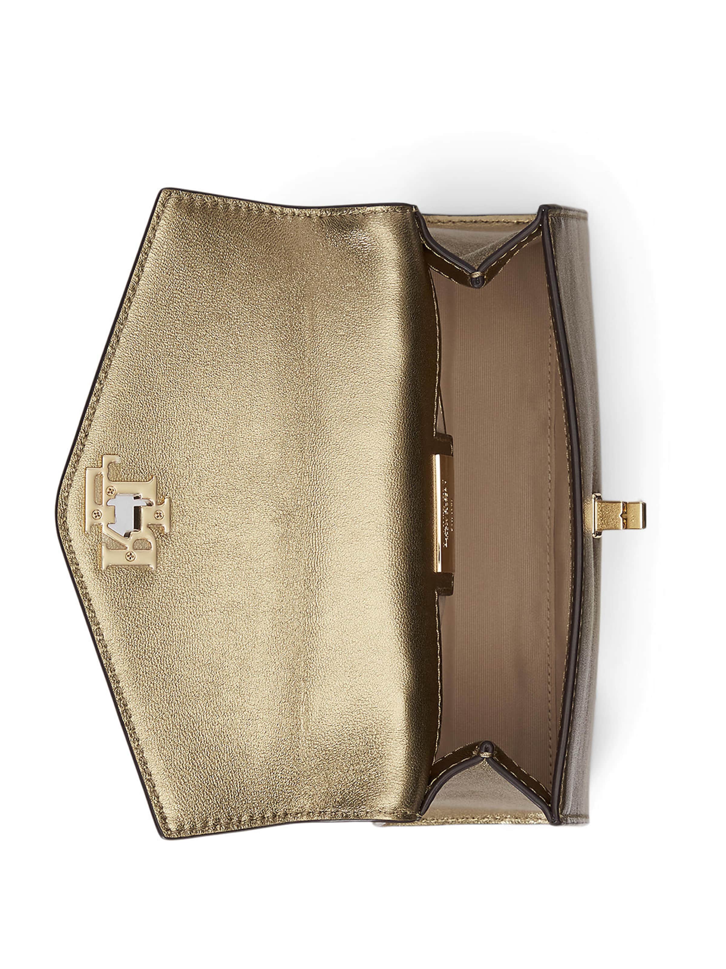 Lauren Ralph Lauren Handtasche 'FARRAH' in Gold