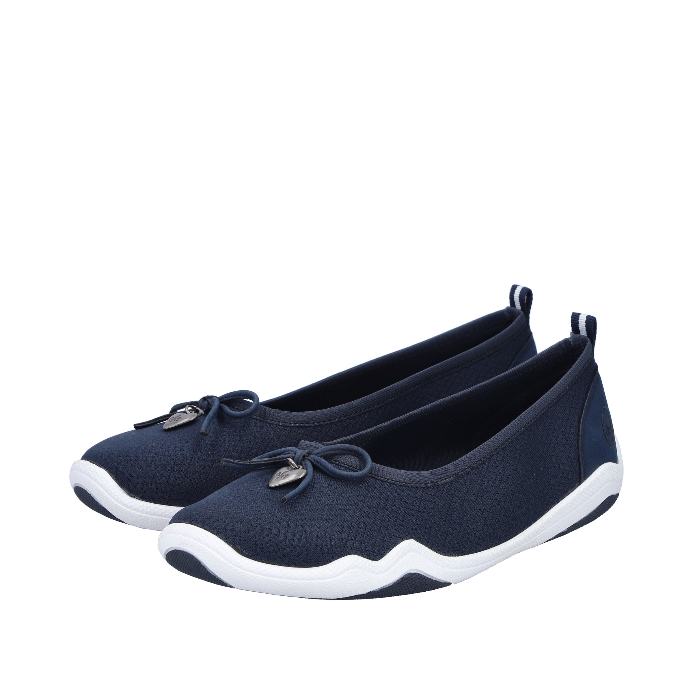 Rieker Ballerina in Blau: Vorderseite