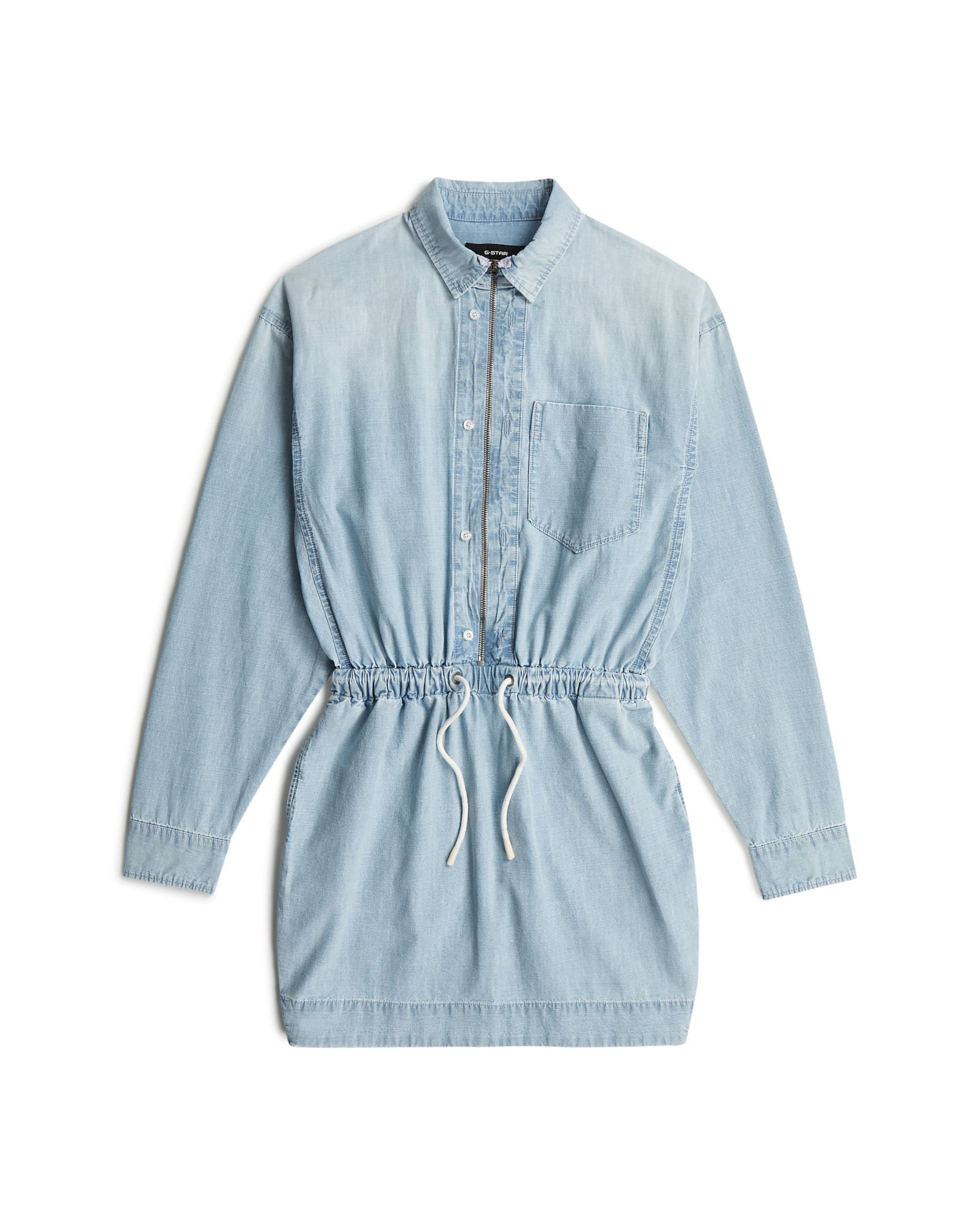 G-STAR Dress 'Fluid Utility Dress' in Blue: front