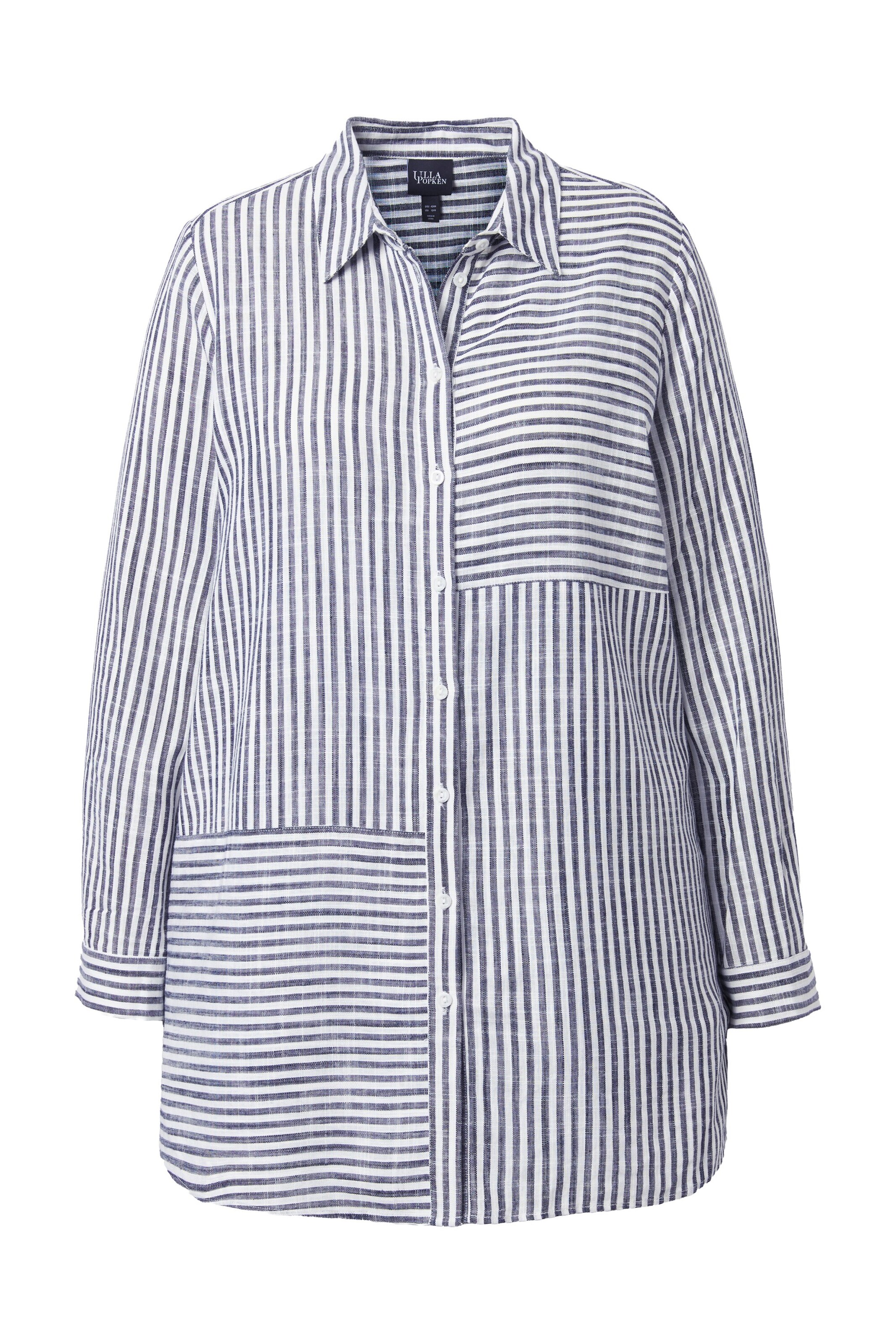 Ulla Popken Bluse in Blau: Vorderseite