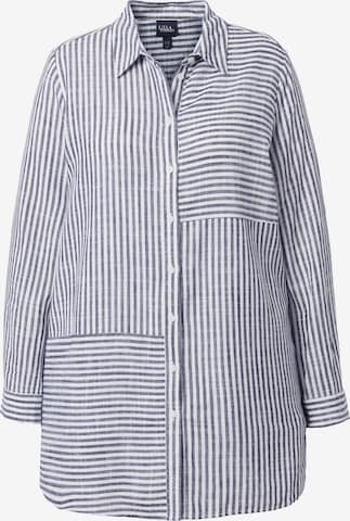 Ulla Popken Blouse in Blauw: voorkant