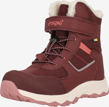 ZigZag Winterstiefel 'Balful' in Rot: Vorderseite