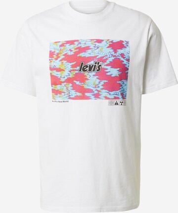 T-Shirt 'SS Relaxed Fit Tee' LEVI'S ® en blanc : devant