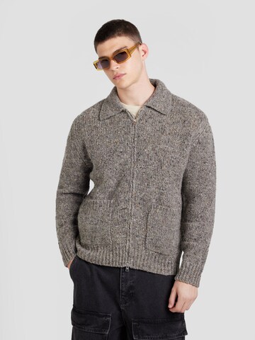 NORSE PROJECTS Strickjacke 'Erik Donegal' in Grau: Vorderseite