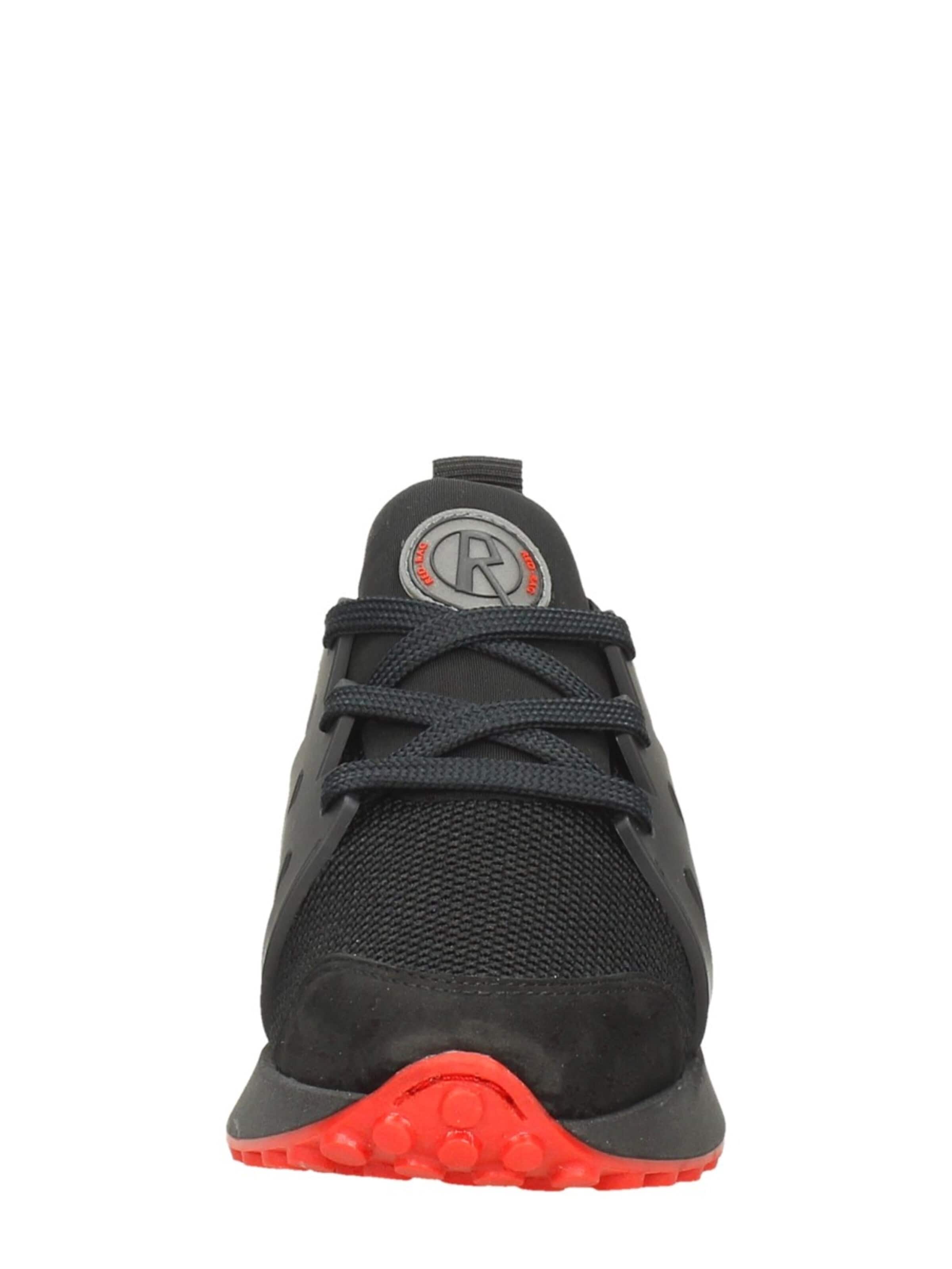 Red-Rag Sneakers 'Sneakers Laag' in Black