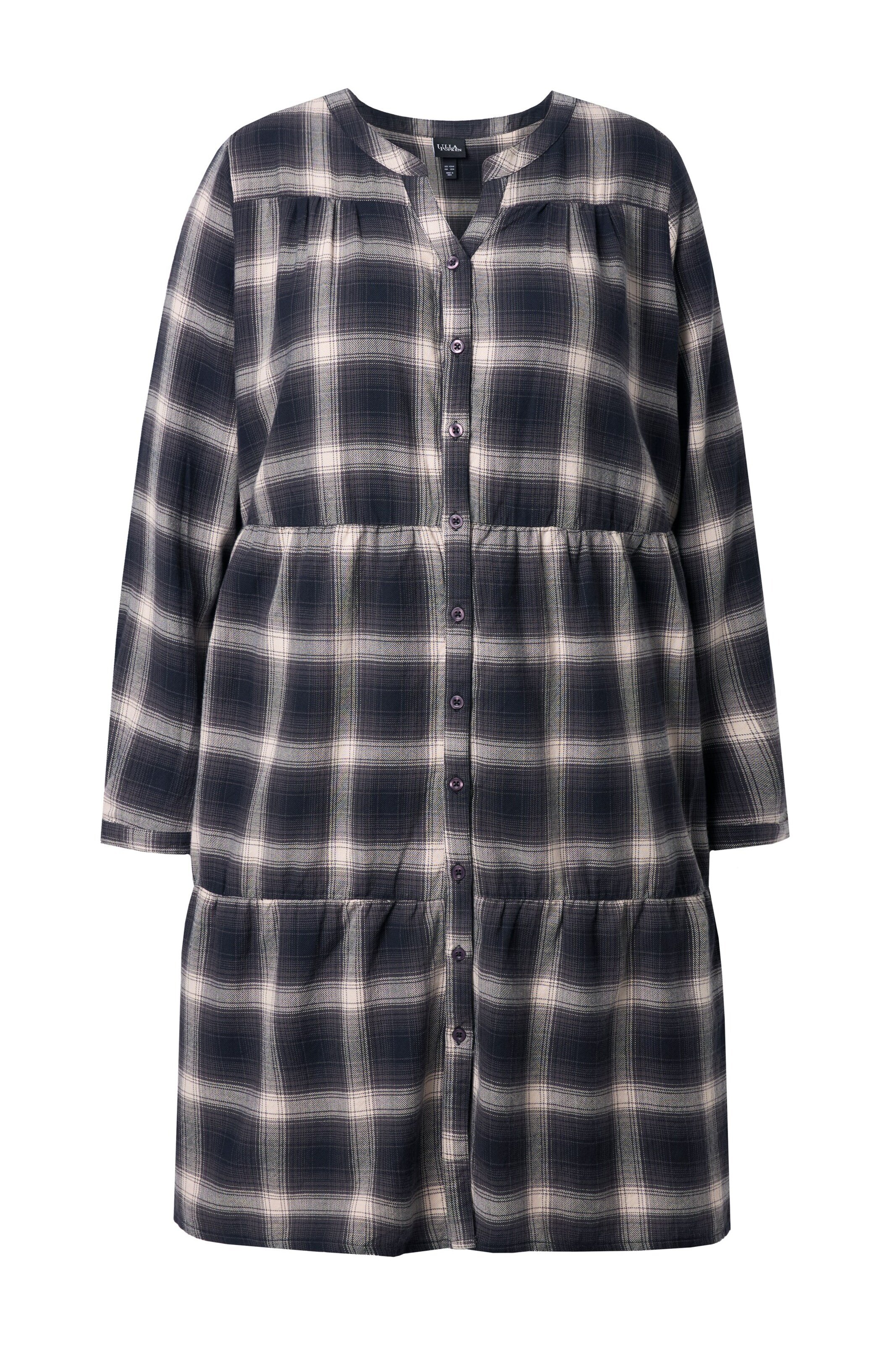 Ulla Popken Jurk in Zwart: voorkant