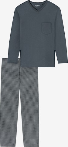 SCHIESSER - Pijama largo ' Comfort Essentials ' en gris: frente