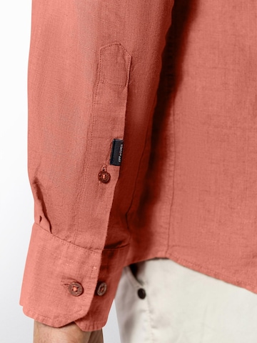 State of Art Regular fit Button Up Shirt in Orange