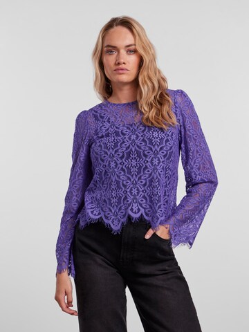 PIECES Bluse 'Nella' in Lila: Vorderseite