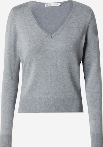 Pull-over 'ONLVENICE' ONLY en gris : devant