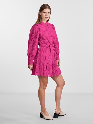 YAS Shirt dress 'HOLI' in Purple
