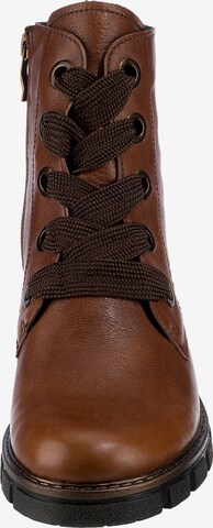 Bottines à lacets 'Dover' ARA en marron