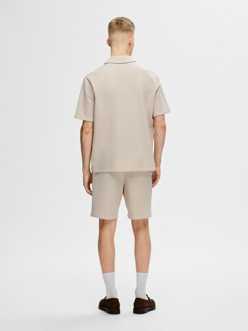 SELECTED HOMME Классический крой Рубашка 'SLHBen' в Бежевый
