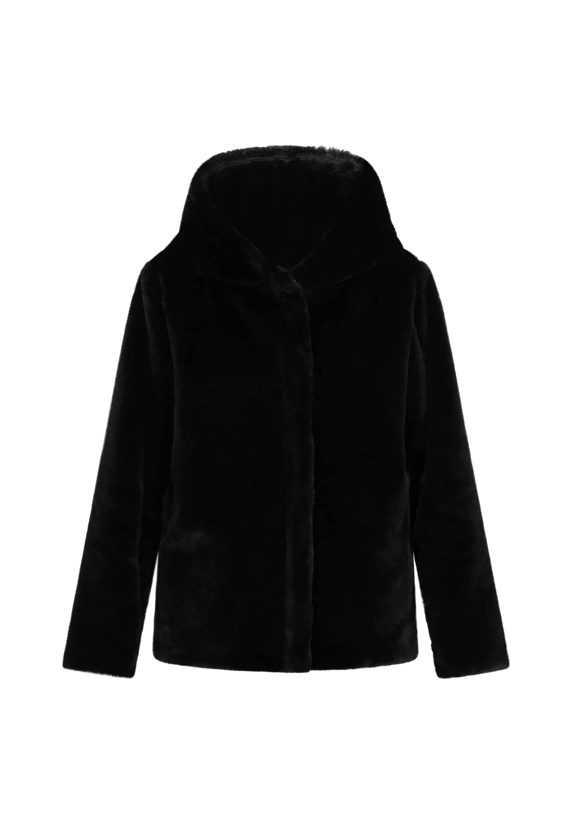 faina Зимняя куртка 'Fashion Look' в Черный: спереди