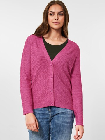 Cardigan CECIL en rose : devant