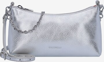 Coccinelle Чанта с презрамки в сребърно: отпред