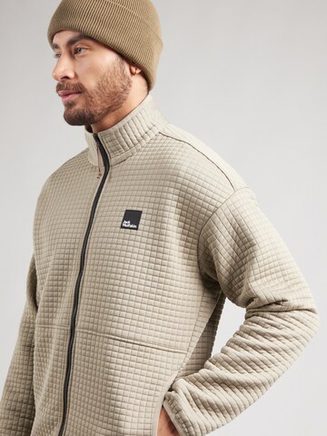 JACK WOLFSKIN Athletic fleece jacket 'MOGARI' in Grey