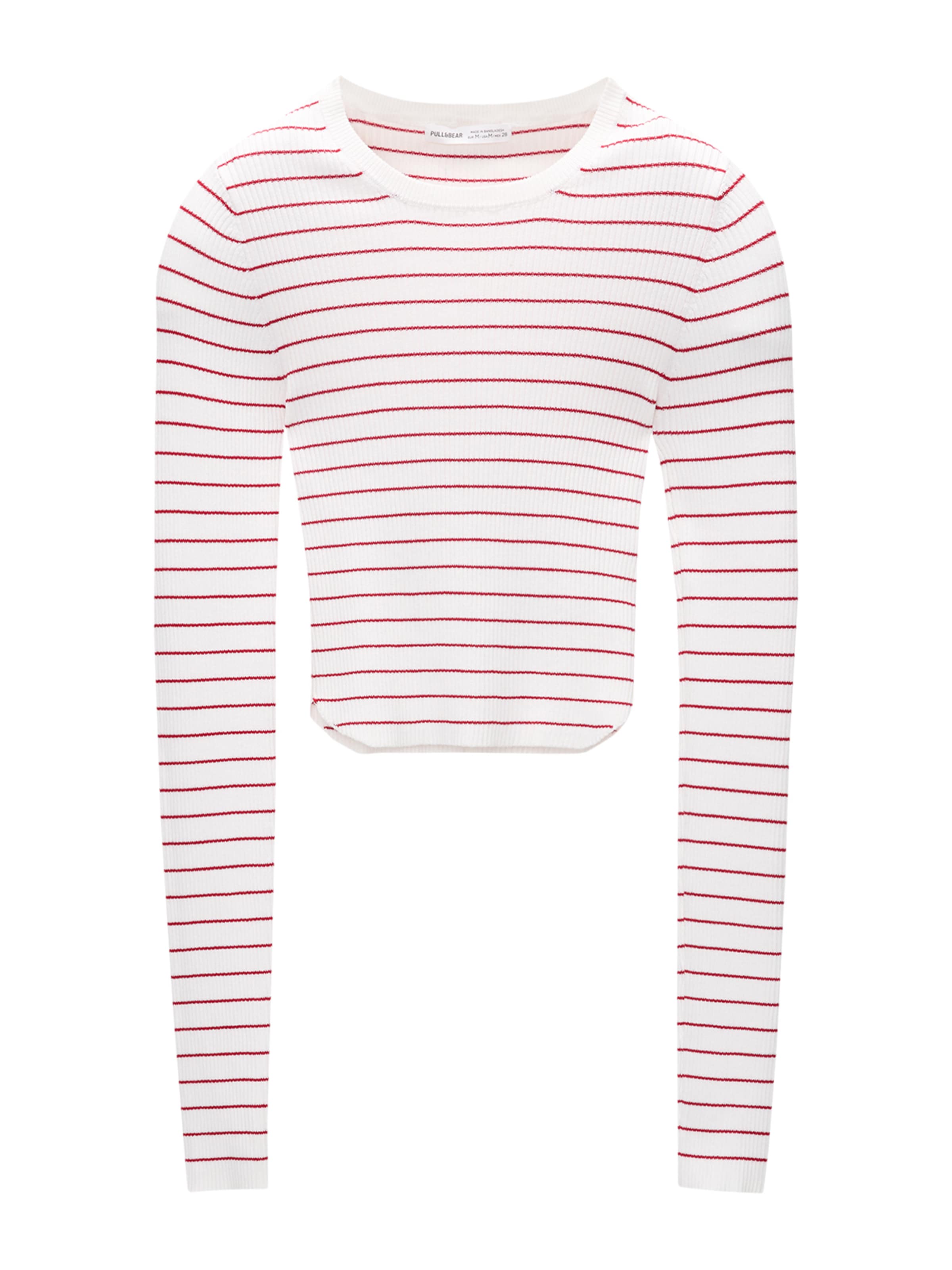 Pull&Bear Pullover in Weiß: Vorderseite