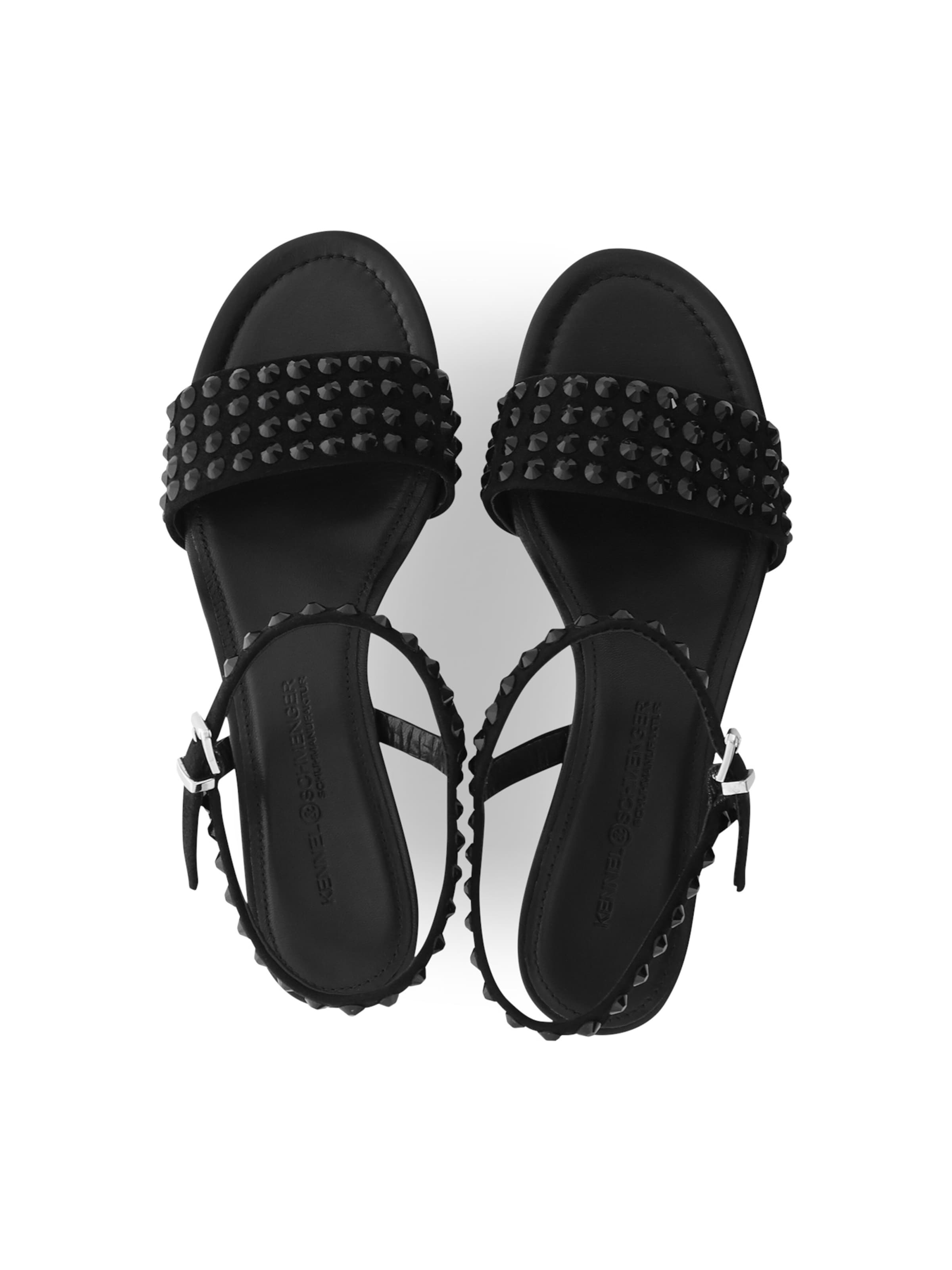 Kennel & Schmenger Sandalen met riem 'Rachel' in Zwart