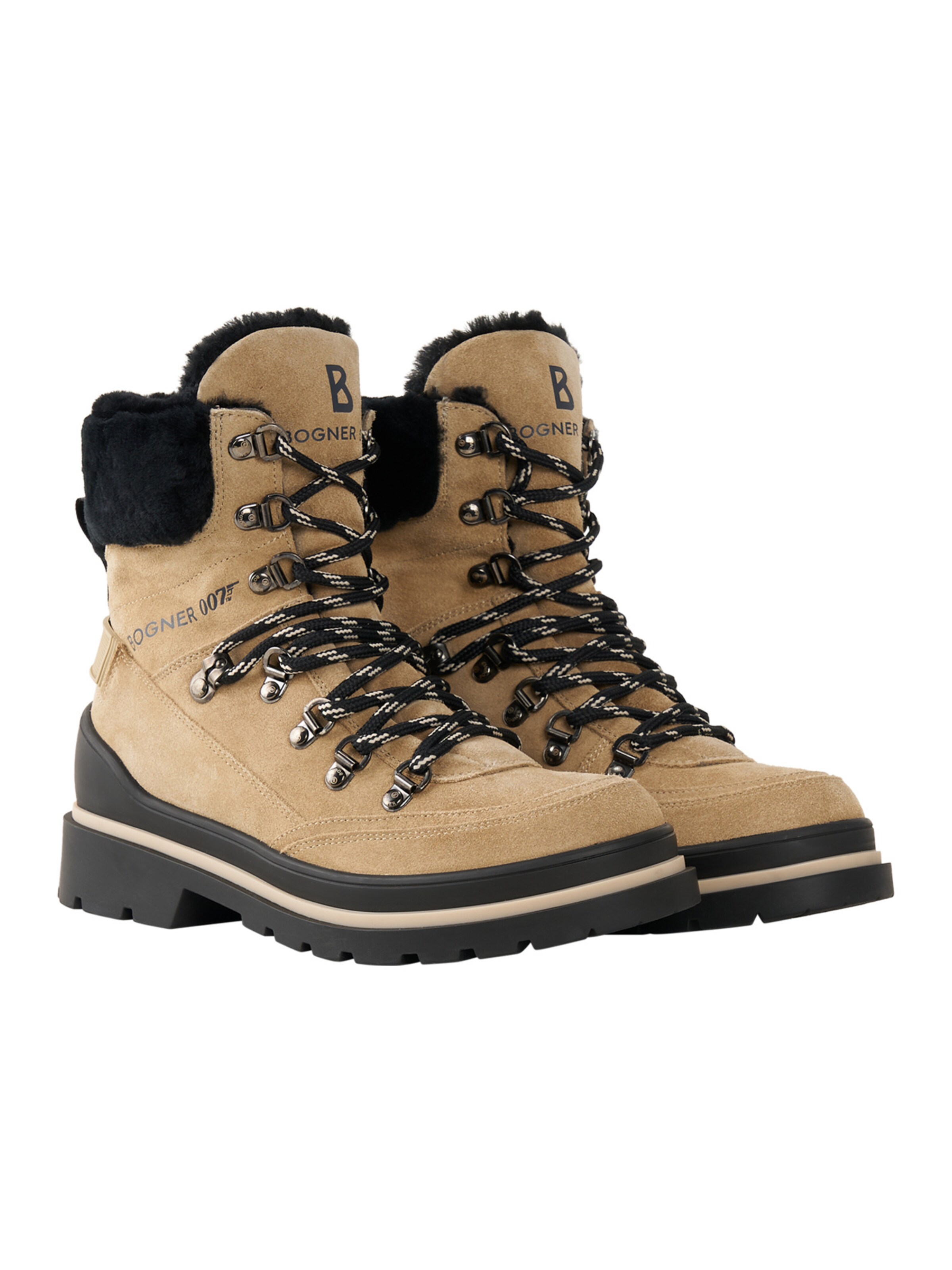 BOGNER Schnürstiefel in Beige