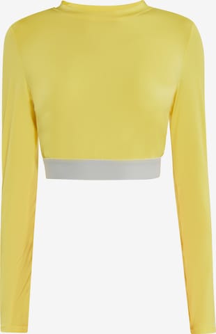 T-shirt fonctionnel myMo ATHLSR en jaune : devant