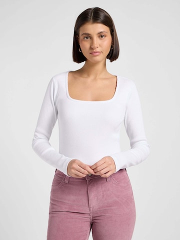 Lee Shirt 'Ls Square Neck' in White