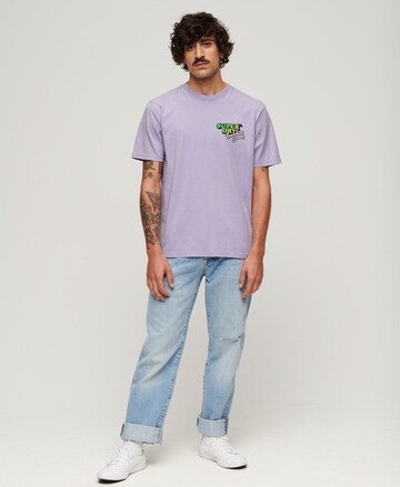 Superdry Shirt 'Travel' in Purple